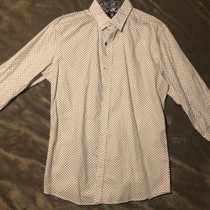 Men's Long Sleeve Button Down Shirt -Steel & Jelly